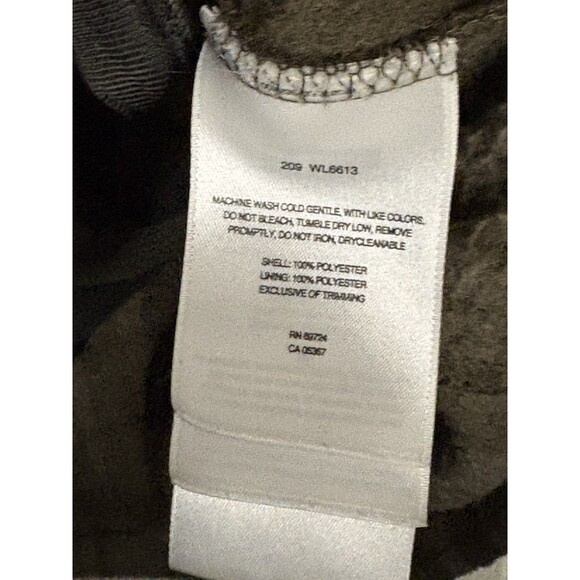 Columbia Women's Full Zip Fleece Jacket Size L Olive Moss Army Green Plaid - Picture 5 of 5